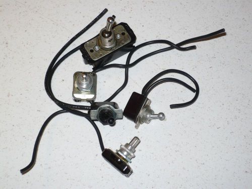 5 ASSORTED TOGGLE SWITCHES   MADE IN THE USA
