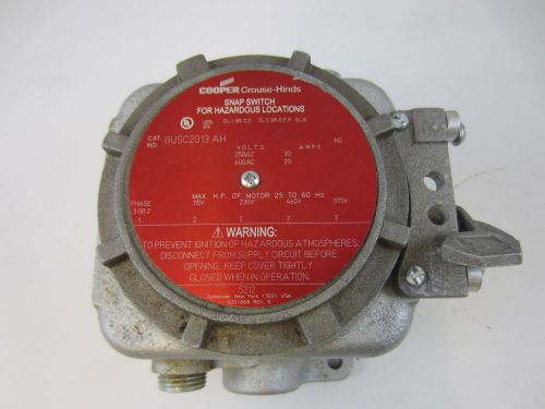 New crouse hinds gusc2013ah 3/4&#039;&#039; explosion proof enclosure w/ snap switch gusc for sale