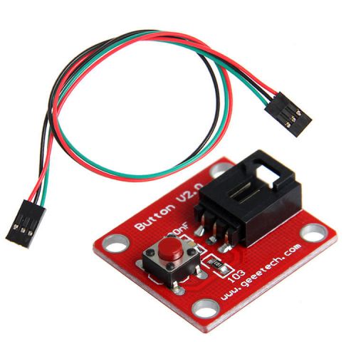 Geeetech Button V2.0 module push button and 3pin Female jumper wire for Arduino