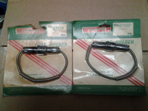 2-VINTAGE WHITAKER FUSE HOLDER 6&#034; of 14 Gage Cable No. 875SP