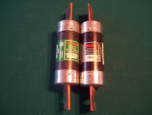 Two - used.- bussmann frn-r-125, 250 volt, 125 amp, time delay fuse for sale