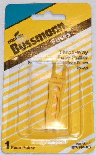 Cooper bussmann 3-way fuse puller fp-a3 for automotive blade &amp; glass tube fuses for sale