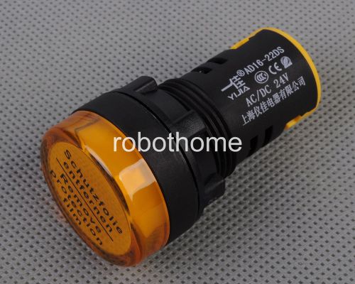 Yellow 24v 22 mm hole ad16-22ds led signal indicator for sale