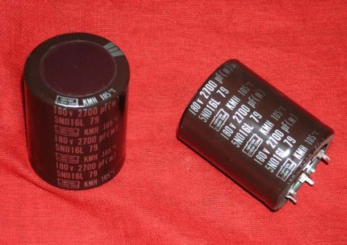 2700 uF 180V  NIPPON Electrolytic Capacitor lot of 10