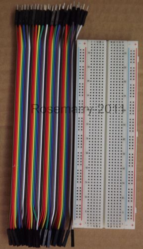 MB102 Breadboard 830 Point/40PCS Dupont Cable 2.54mm 1P/1P Male to Female Arduio