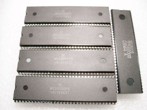 (5) Motorola MC68000P8 Vintage Microprocessor CPU