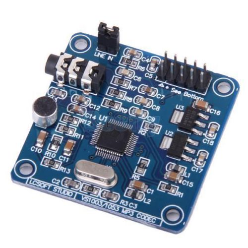 Development module board with on-board recording recoder for vs1053 mp3 dc 5v for sale