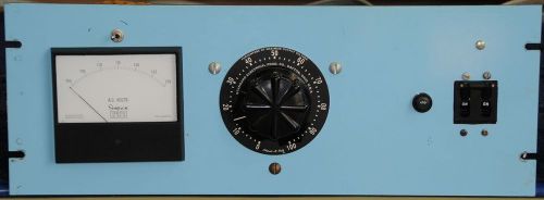 19&#034; rack mount metered adjust-a-volt variac 0-140vac 7 1/2  amps for sale