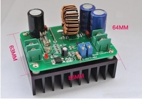 600W 10A input 10~60V to 12~80V DC-DC Boost Converter Power Supply Step up 15A