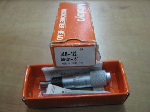 Mitutoyo micrometer head 148-112 001&#034; x .500&#034; inch for sale