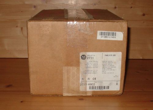 * new * allen bradley 2711-k6c2 panelview 600 color operator interface w/ dh-485 for sale