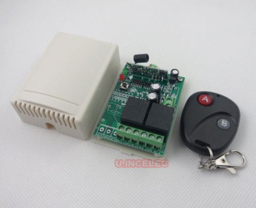 12v wireless remote control 2 channels learning code relay module free case.1pcs for sale