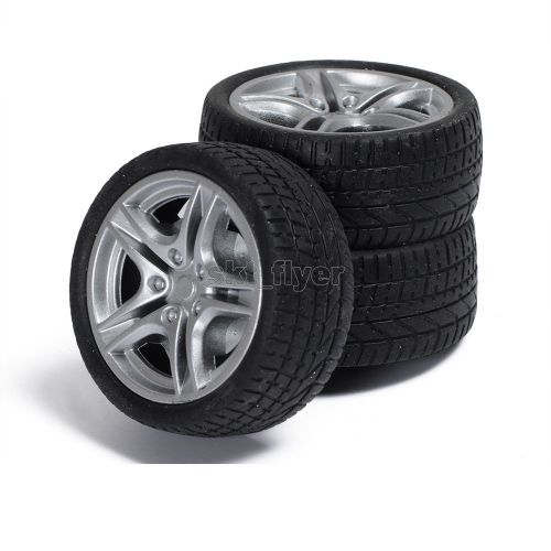 2pcs 40*15*3mm Rubber Car Tire Toy Wheels Model Robotic Part for DIY