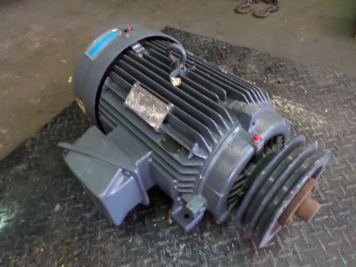 Siemens 20 hp premium effeciency motor, rpm 1755, fr 256t, sn: c99, v 460, used for sale