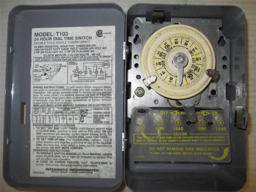 Intermatic t103 40 amp 120-volt mechanical time switch for sale