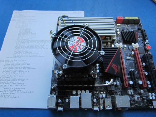 Asus rampage iii gene motherboard w i7 2.8ghz processor and 6 gb memory tested for sale