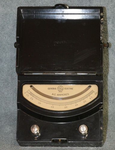 GE AC Ammeter - 0 to 5 Amps AC - General Electric
