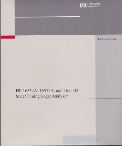 HP16554A, 16555A, 16555D Logic Analyzer Original Manual  - Very Nice!