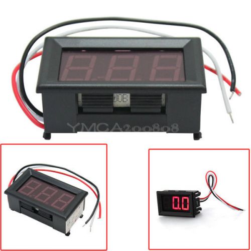 Red LED Display Voltage Meter Tester 3-Digit Mini Digital Voltmeter DC 0-200V