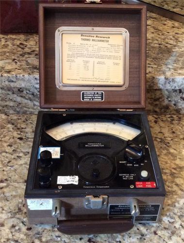 RARE!  THERMOCOUPLE MILLIAMMETER MADE BY SINGER FOR LOCKHEAD / NASA