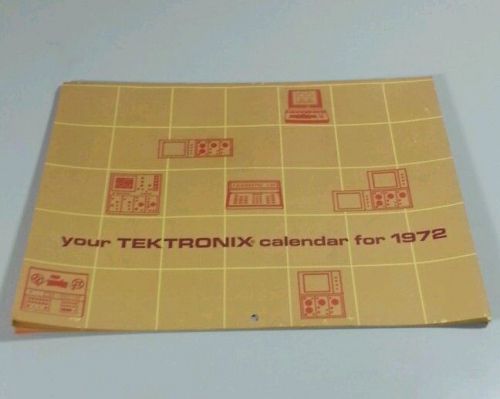 Tektronix 1972 Calendar inc Graphic Terminal Oscilloscope Analyzer Reflectometer