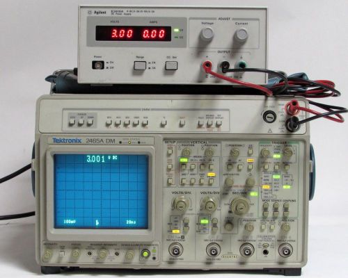 Tektronix 2465A DM Digital Multimeter / Oscilloscope - 350MHz, 4Ch.