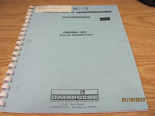 DATAPULSE 101: Operation Manual - Pulse Generator