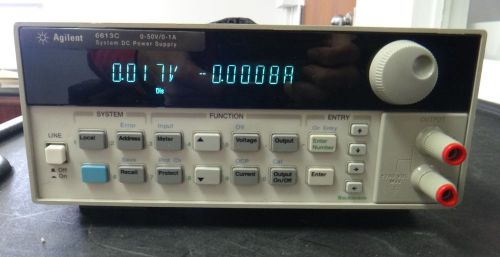 Agilent 6613c system dc power supply 50v / 1a  - calibrated &amp; certified for sale