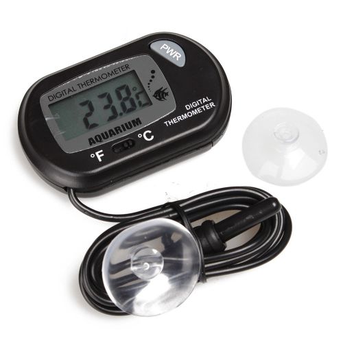 Tc-3 black aquarium digital thermometer fish tank water 1m for sale