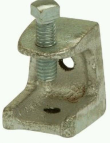 (10) POWER-STRUT Beam Clamps  1/4&#034; Rod or Insulator Supports Mallable Iron