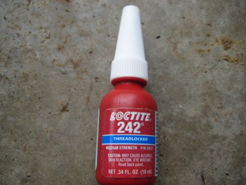 ONE NEW FACTORY SEALED LOCTITE 242 THREADLOCKER , MSRP 30 $$$