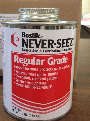 Bostik  NEVER SEEZ   NSBT-16   16 oz. Brush Top Cans packed 12/Case