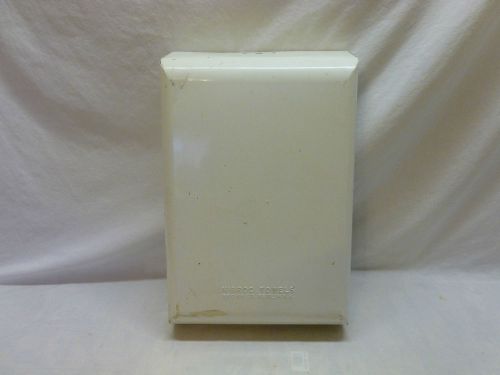 Vtg Retro White Metal Industrial Gas Station Shop Bathroom Paper Towel Dispenser