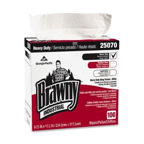 Georgia-Pacific Brawny Industrial Heavy-Duty Wipe - 100 Sheets Per Box