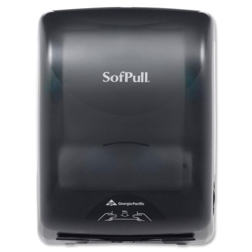 SofPull Mechanical Towel Dispenser - Roll - 16.7&#034; x 12.6&#034; x 9.3&#034; - Smoke