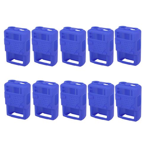 10pcs rubber soft handheld case holster for radio baofeng bf uv-5r uv5r th-f8 for sale