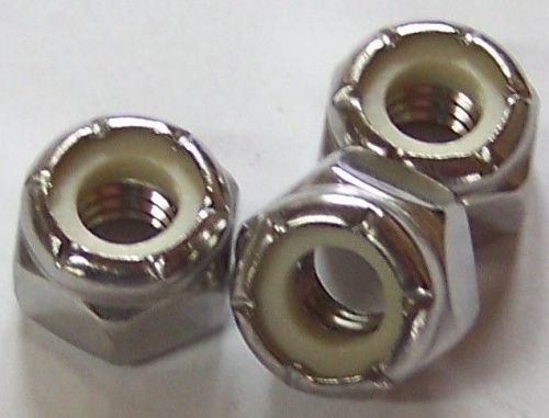 50 Qty-NC 18-8 Stainless Steel Nylon Insert Lock Nuts 1/4-20(13243)