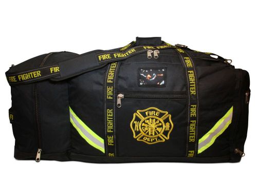 Firefighter turnout gear step in bunker fire bag xxxl first responder fb10 black for sale