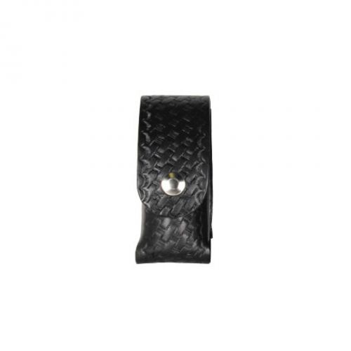 Boston Leather 5535-1-B Plain Black Brass Snap Chemical Holder 2 oz Bodyguard