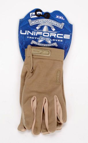 Franklin Uniforce High Performance General Duty LtWeight Tactical Gloves Tan XXL
