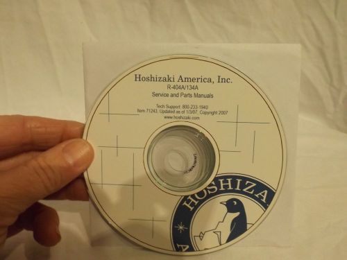 Hoshizaki America Ice Machine Service &amp; Parts Manuals # 71243 CD Rom