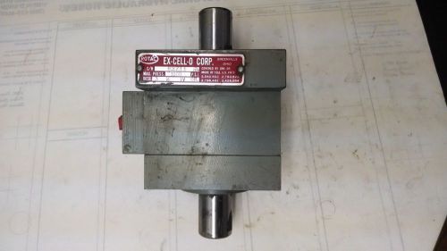 ROTAC EX-CELL-O CORP. HYDRAULIC ACTUATOR DOUBLE SHAFT DESC. 3 2 1V OIL