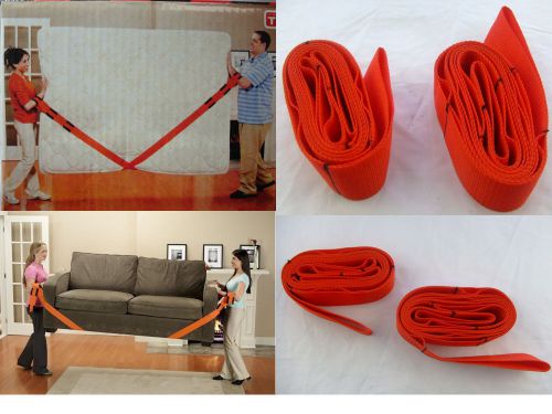Forearm Forklift Lifting Moving Straps Lift Heavy Furniture Strap Move Orange
