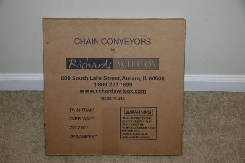 ~ nib richards wilcox chain conveyors 2035.01974e 10&#039; conveyor cotter ~ for sale