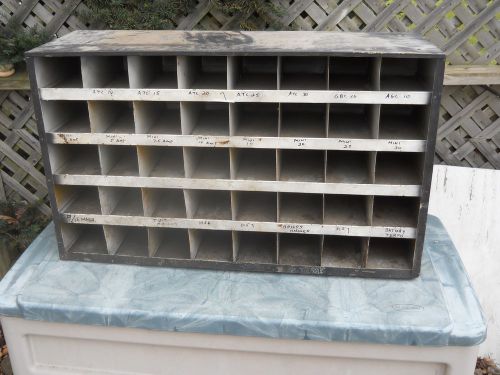 Metal Parts Bin 40 Bins  Measure 35 inches by 22 inches