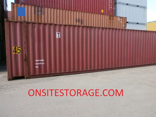 Used 45&#039; high cube steel storage container shipping cargo conex  seabox tucson for sale
