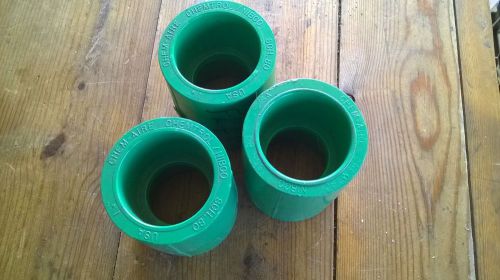 Nibco CHEM-AIRE 1-1/4&#034; Coupling Socket  CF00030 Green Sch 80 High Press Fitting