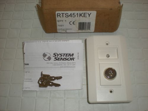 System sensor remote keyed test station with key model# rts451key (item #21-59) for sale