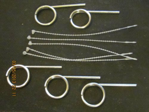 (lot of 5) &#034;safety pull pins &amp; tamper proof safety seals&#034; for sale