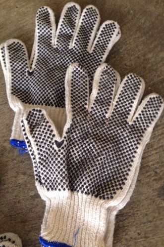 Black dot work gloves - 10 pcs. variety pack for sale